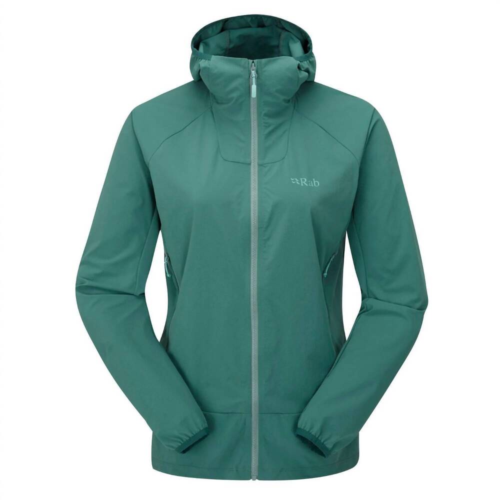 NEW RAB women's borealis jacket in eucalyptus